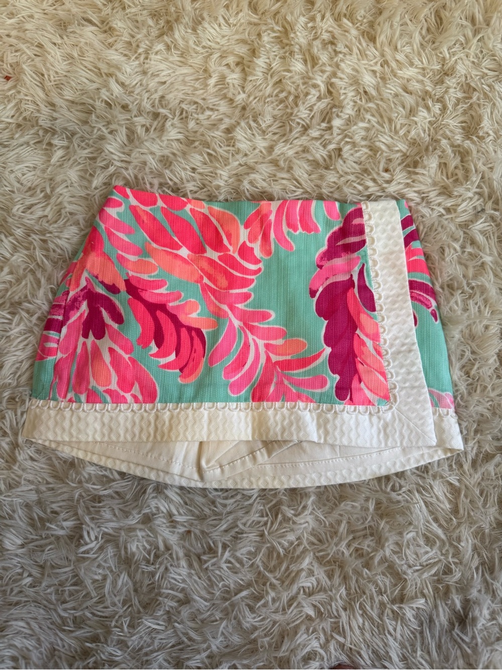 Girls Lilly Pulitzer Pink Pastel Skort with Coral Accents